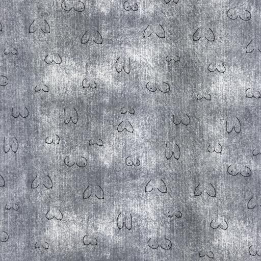 Økotex bomulds jersey, Boobies Grey